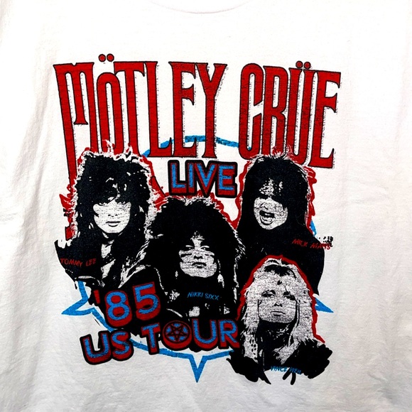 Motley Crue live ‘85 US Tour graphic tee S unisex - Picture 2 of 4
